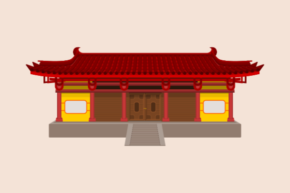 Download Wide Traditional Chinese House Building - Wide Collection