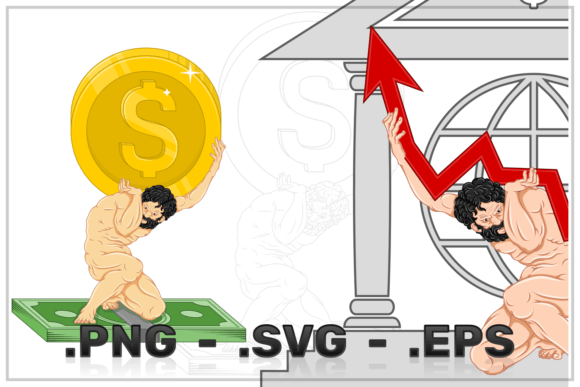 Download Vector Design Atlas Holding the Economy - Economy Collection
