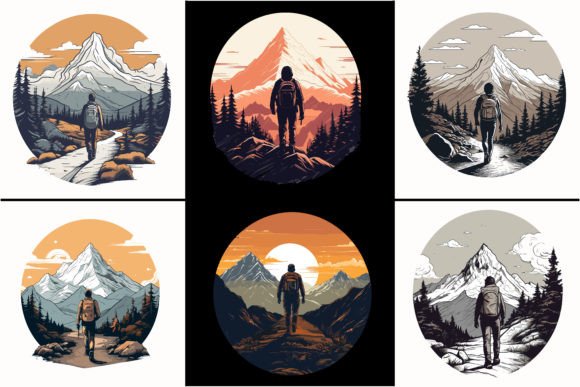 Download Adventure Mountain Hiking Man Silhouette - Premium Resources