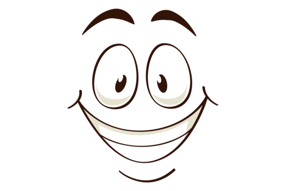 Download Wide Grinning Face. Comic Emoji. Happy E - Wide Collection