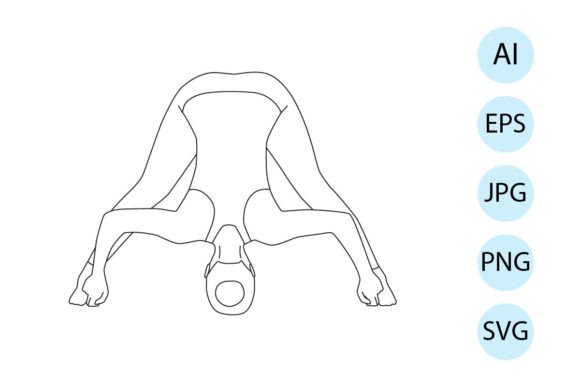 Download Yoga in Wide Legged Forward Fold Pose - Wide Collection
